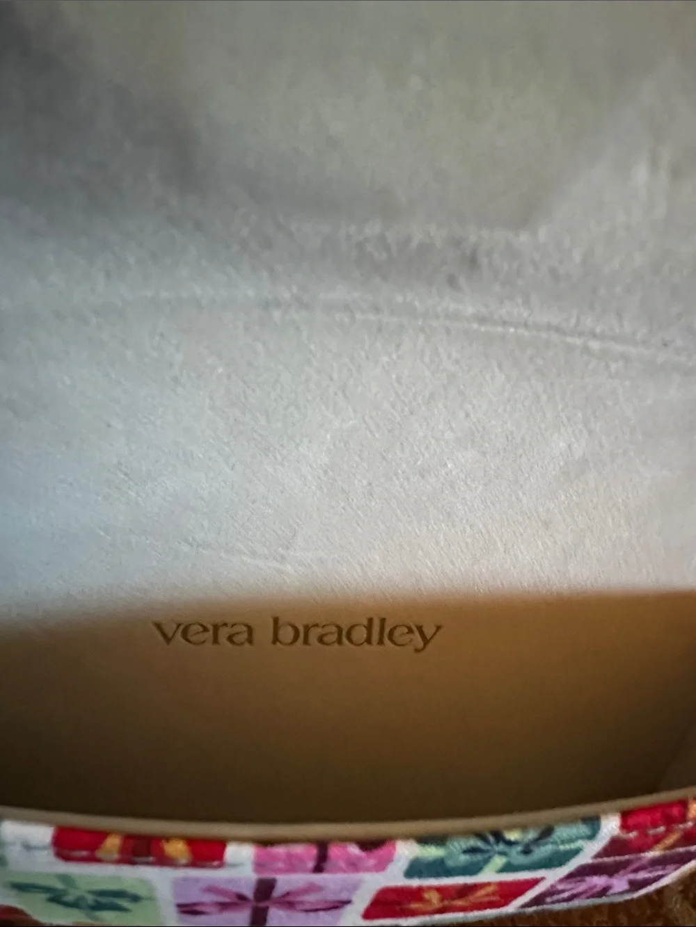 Vera Bradley “Gifts A-Plenty”  Print Glasses Case - Pink, Blue, Mint & Red